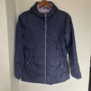 Lands End Winter Purple Jacket Youth Size 16